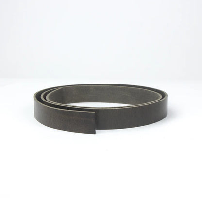 LEATHER Veg Tan Barletta Italian Strip Dark Brown 32mm x 120cm 8-9oz / Mollies New Zealand