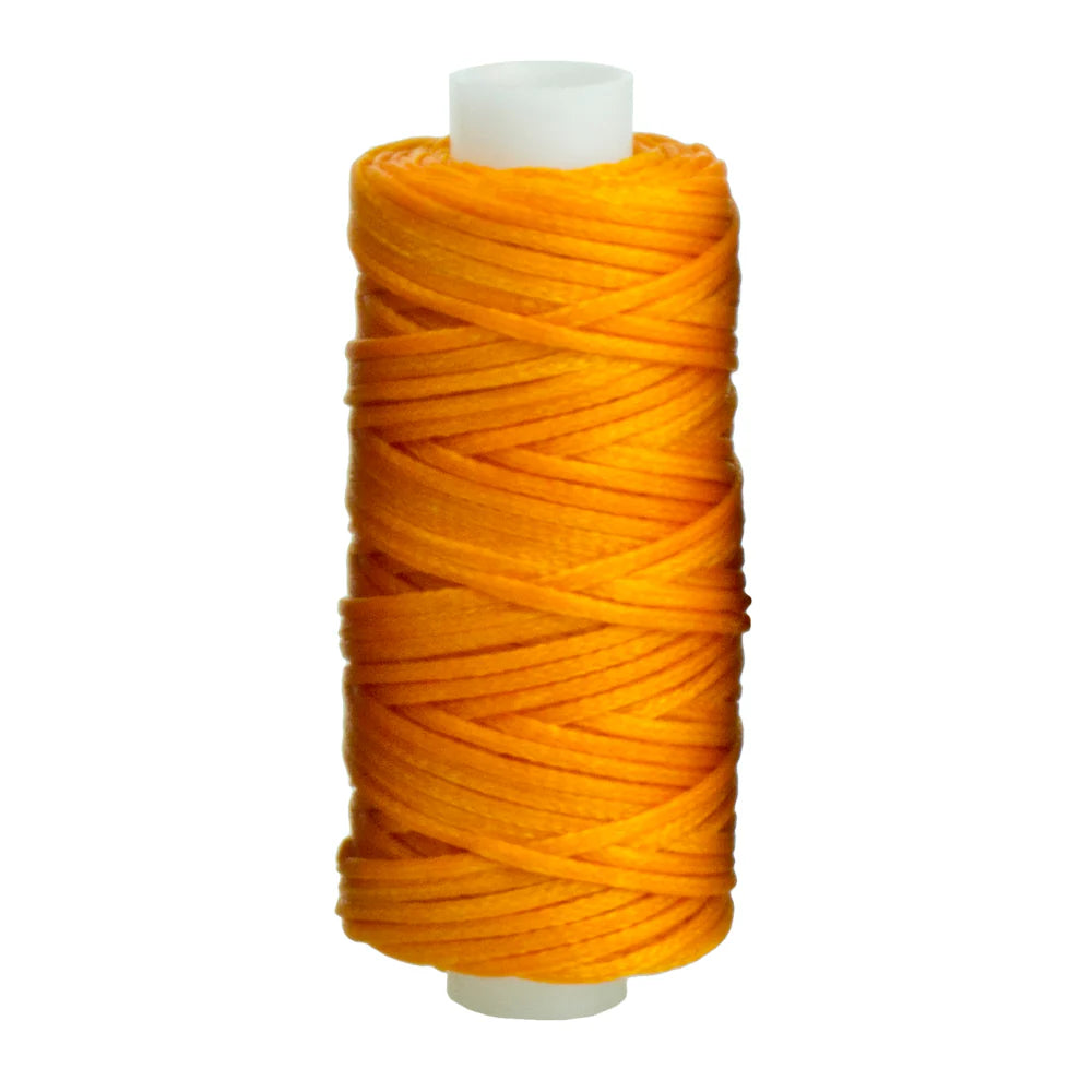 IVAN Waxed Polyester Thread Orange 1.0mm 22.8m / Mollies New Zealand