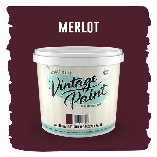Vintage Paint Merlot (ER) 1 Litre / Mollies New Zealand