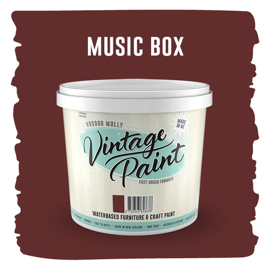 Vintage Paint Music Box