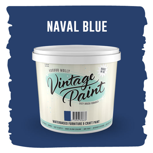 Vintage Paint Naval Blue (ER) 1 Litre / Mollies New Zealand