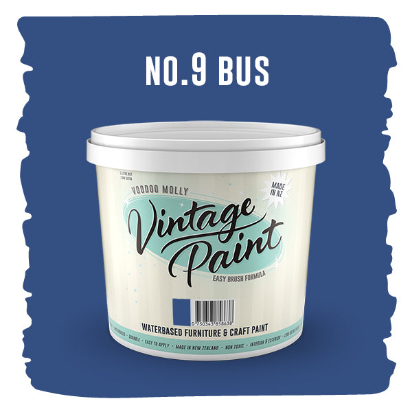 Vintage Paint No.9 Bus (ER) 1 Litre / Mollies New Zealand