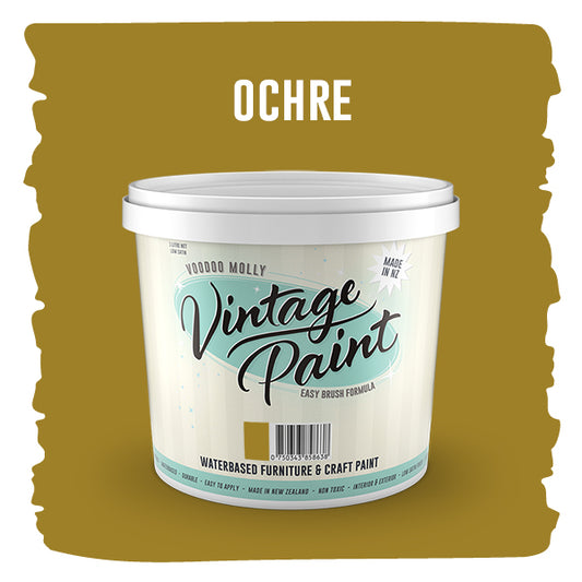 Vintage Paint Ochre (ER) 1 Litre / Mollies New Zealand