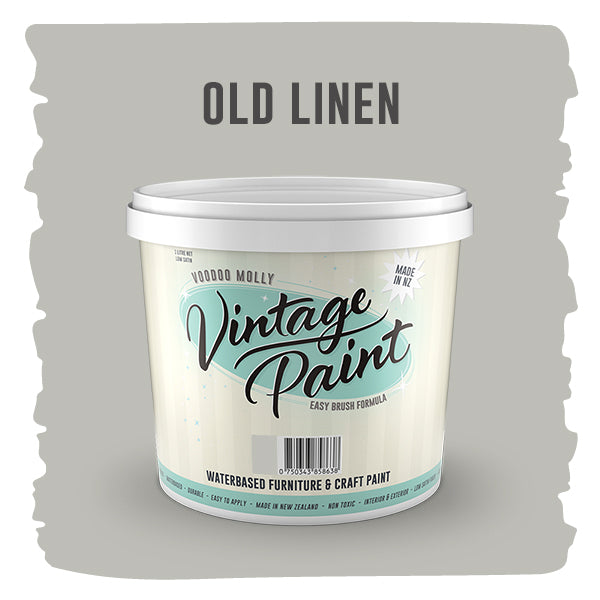 Vintage Paint Old Linen 1 Litre / Mollies New Zealand