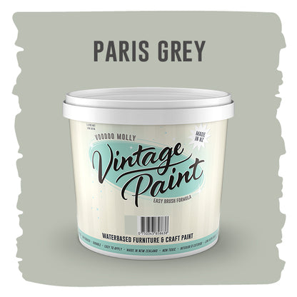 Vintage Paint Paris Grey 1 Litre / Mollies New Zealand