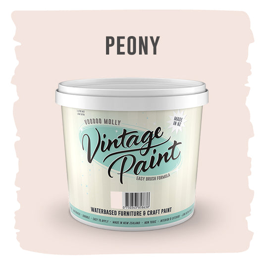 Vintage Paint Peony (ER) 1 Litre / Mollies New Zealand