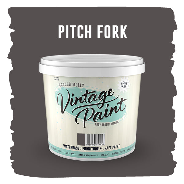 Vintage Paint Pitch Fork (ER) 1 Litre / Mollies New Zealand