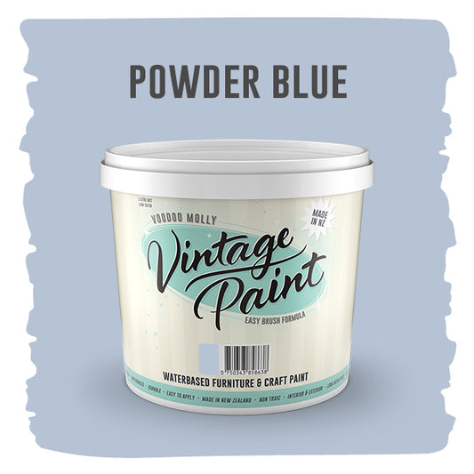 Vintage Paint Powder Blue 1 Litre / Mollies New Zealand