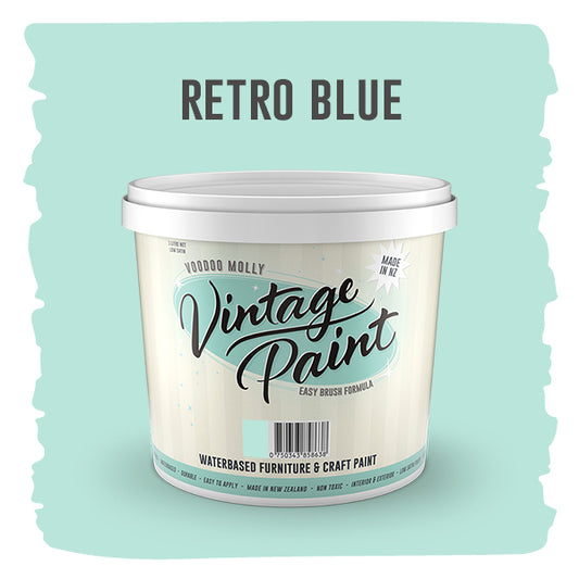 Vintage Paint Retro Blue
