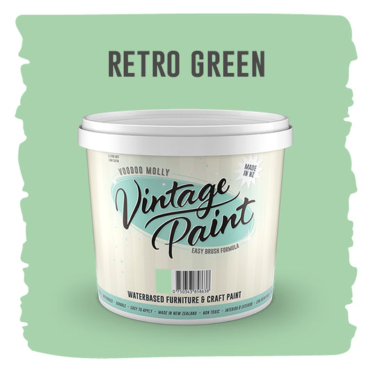 Vintage Paint Retro Green 1 Litre / Mollies New Zealand