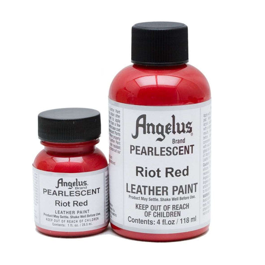 ANGELUS Acrylic Leather Paint Riot Red Pearlescent | Mollies Make And Create NZ