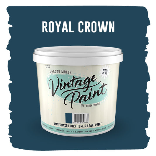 Vintage Paint Royal Crown (ER) 1 Litre / Mollies New Zealand