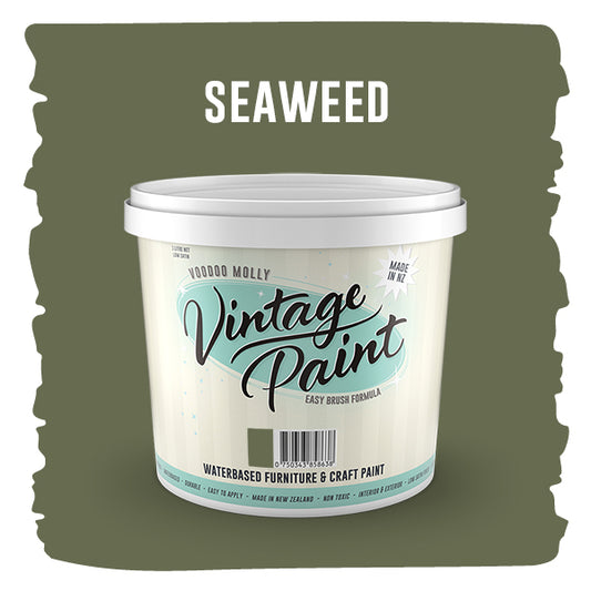 Vintage Paint Seaweed 1 Litre / Mollies New Zealand