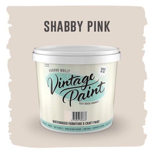 Vintage Paint Shabby Pink 1 Litre / Mollies New Zealand