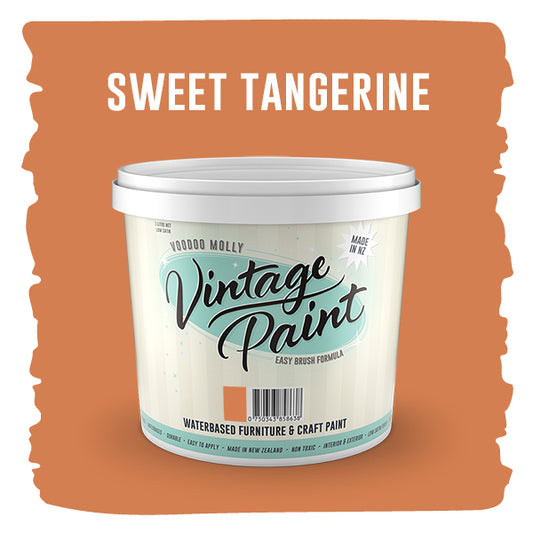 Vintage Paint Sweet Tangerine 1 Litre / Mollies New Zealand