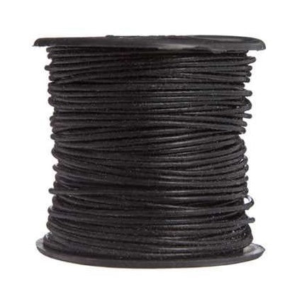 BASICS Leather Thonging 1mm Per Meter Black / Mollies New Zealand