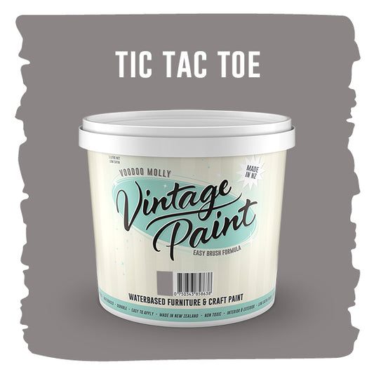 Vintage Paint Tic Tac Toe (ER)