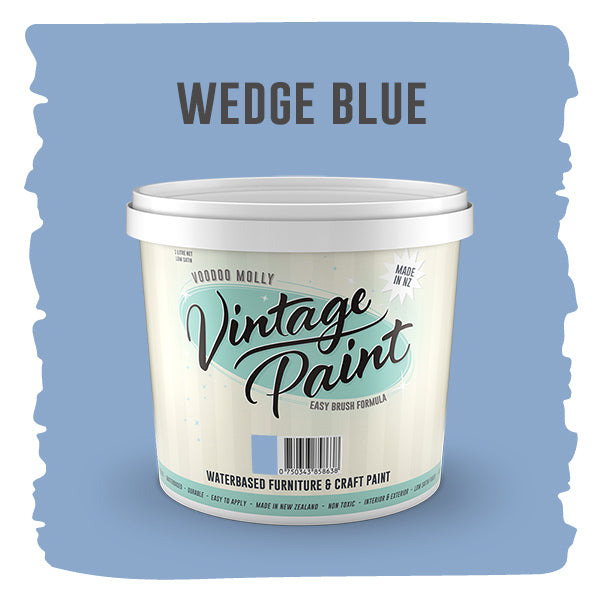 Vintage Paint Wedge Blue (ER) 1 Litre / Mollies New Zealand