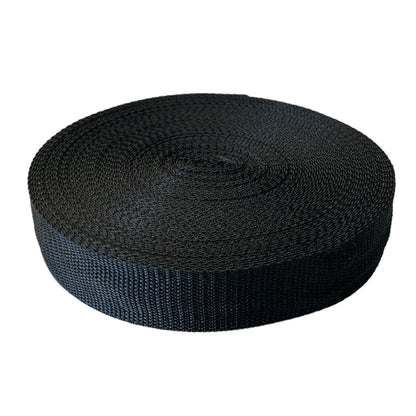 SULLIVANS Polypropylene Tape Black 35mm Per Meter / Mollies New Zealand