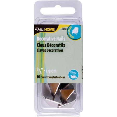 DRITZ Decorative Nails Silver Square | Mollies Make And Create NZ
