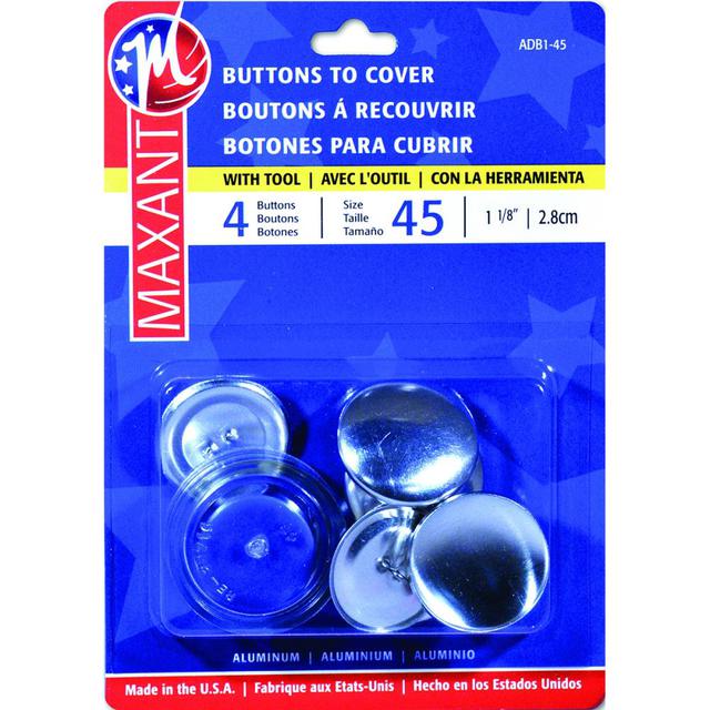 MAXANT Self Cover Buttons #45 4PK | Mollies Make And Create NZ
