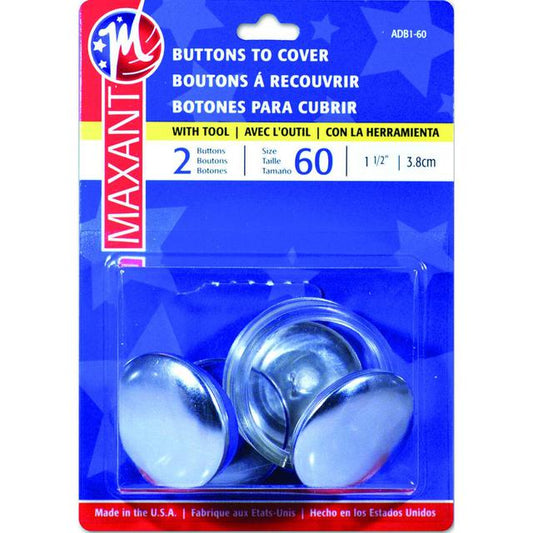 MAXANT Self Cover Buttons #60 2PK | Mollies Make And Create NZ