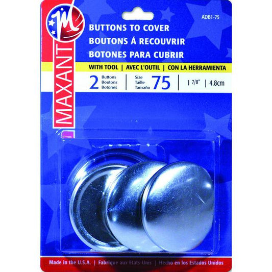 MAXANT Self Cover Buttons #75 2PK | Mollies Make And Create NZ