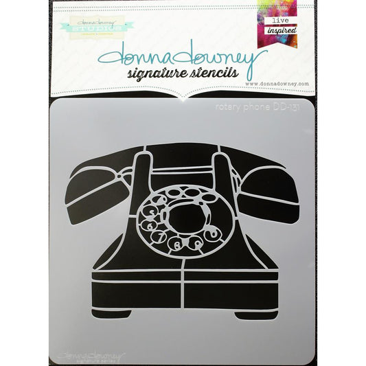 DONNA DOWNEY Stencil Rotary Phone | Mollies Make And Create NZ