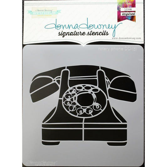 DONNA DOWNEY Stencil Rotary Phone / Mollies New Zealand