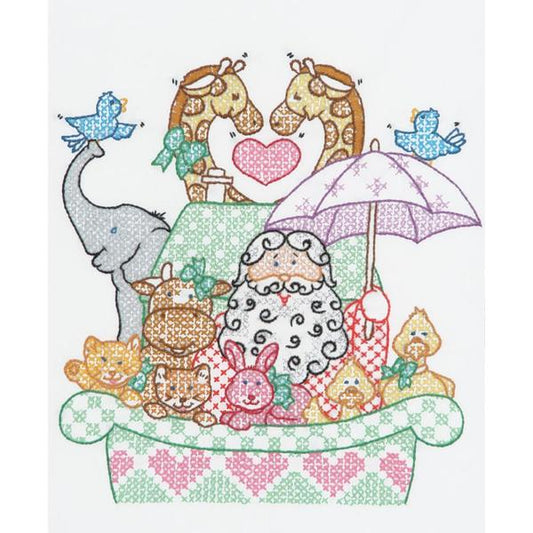 JACK DEMPSEY Stamped Cross Stitch Noah's Ark / Mollies New Zealand