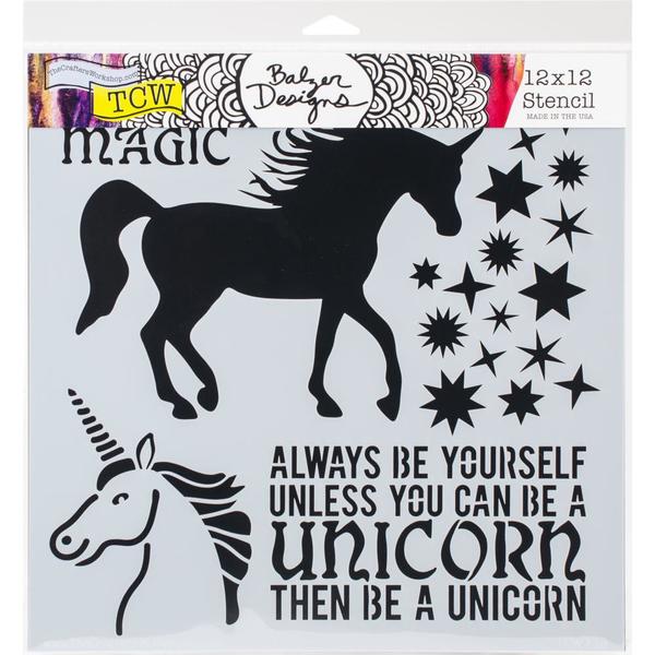TCW Stencil Unicorn | Mollies Make And Create NZ