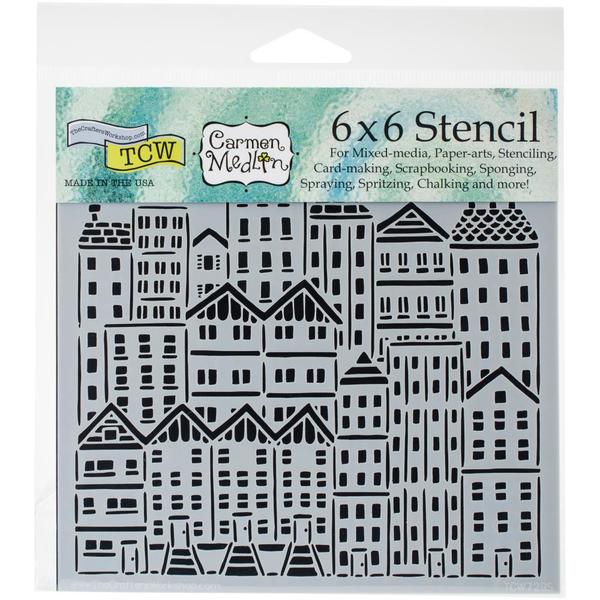 TCW Stencil City Buildings | Mollies Make And Create NZ