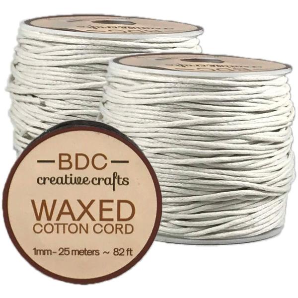 BDC Waxed Cotton Cord White | Mollies Make And Create NZ