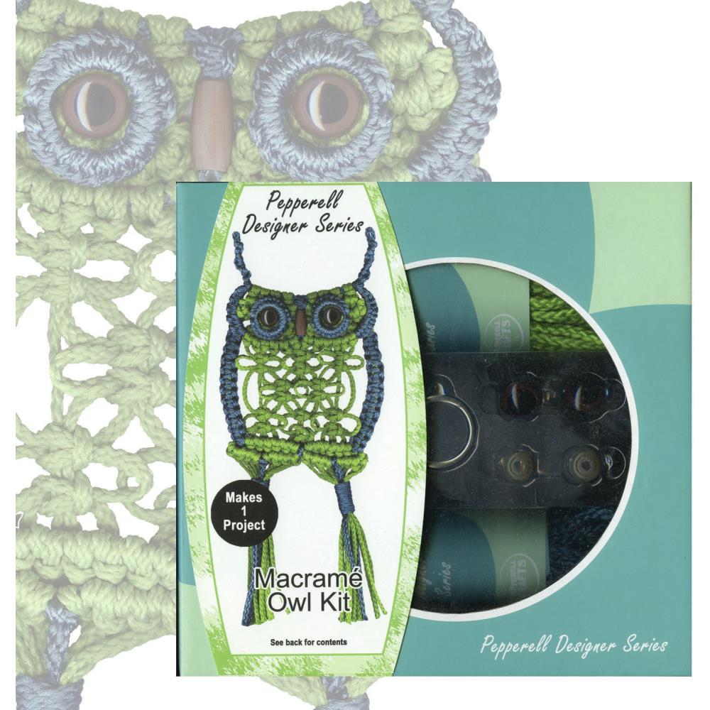PEPPERELL Macrame Owl Hanger Kit | Mollies Make And Create NZ