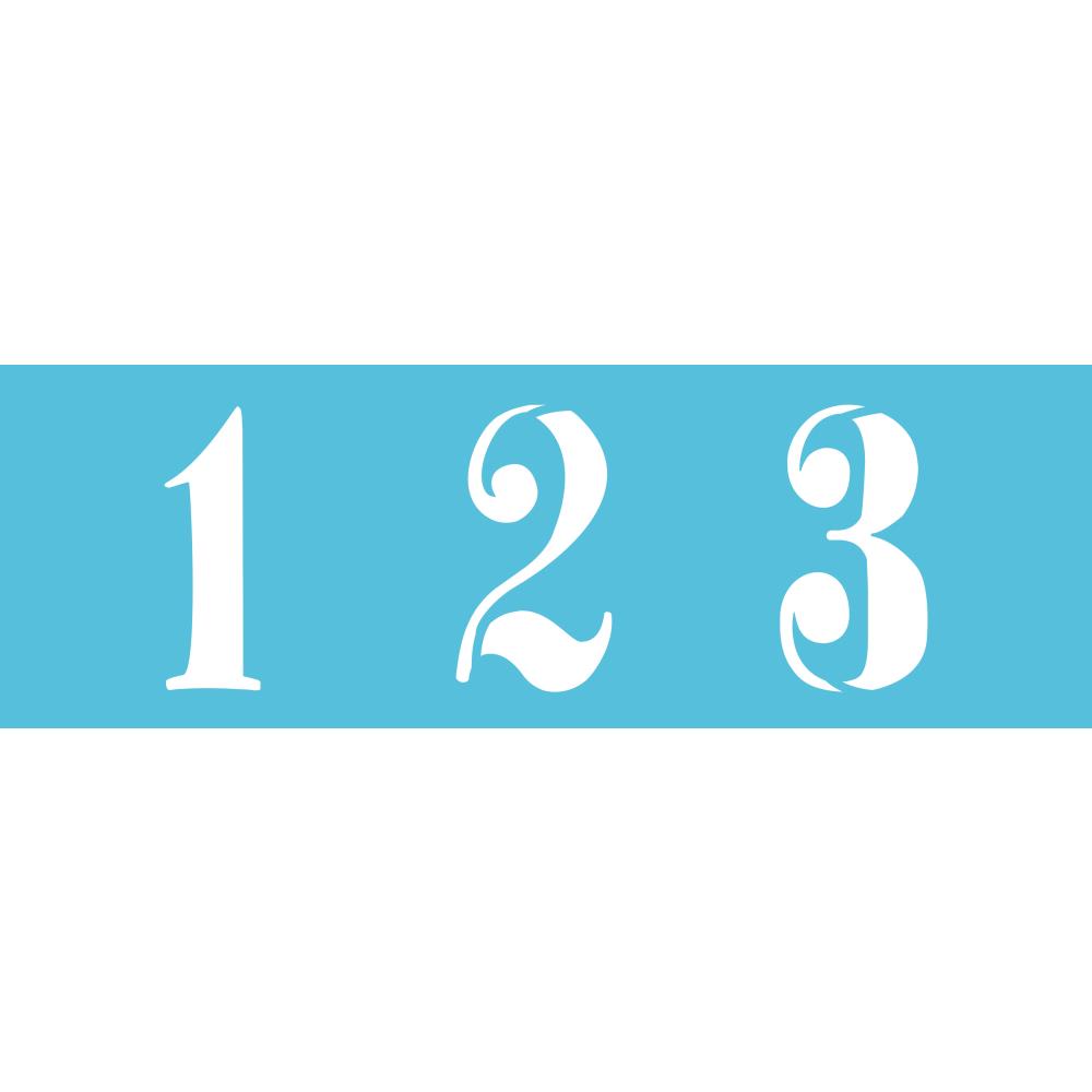 AMERICANA Stencil Numbers / Mollies New Zealand