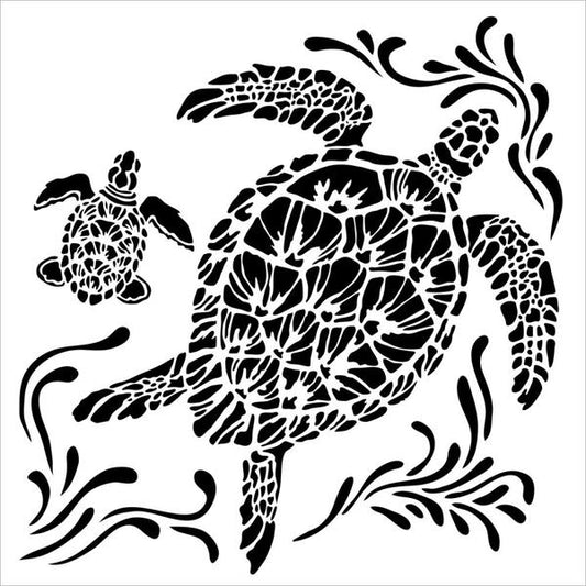 TCW Stencil Sea Turtle / Mollies New Zealand