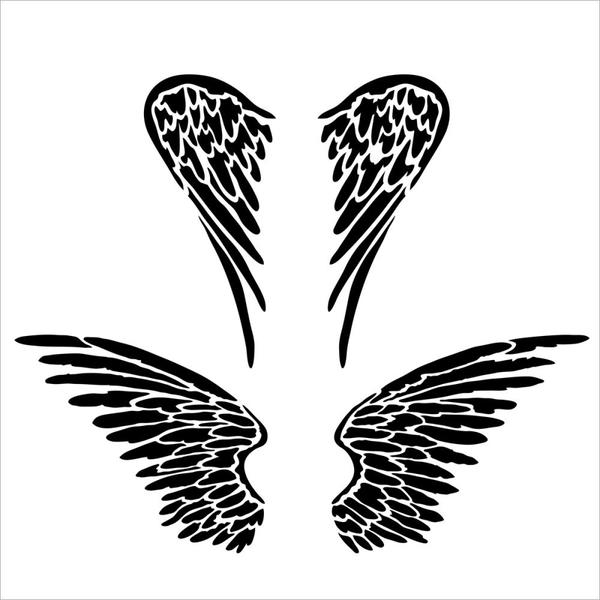 TCW Stencil Angel Wings | Mollies Make And Create NZ