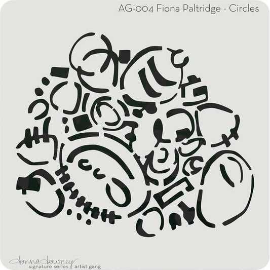 DONNA DOWNEY Stencil Circles / Mollies New Zealand