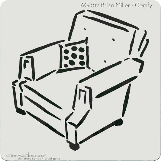 DONNA DOWNEY Stencil Comfy | Mollies Make And Create NZ