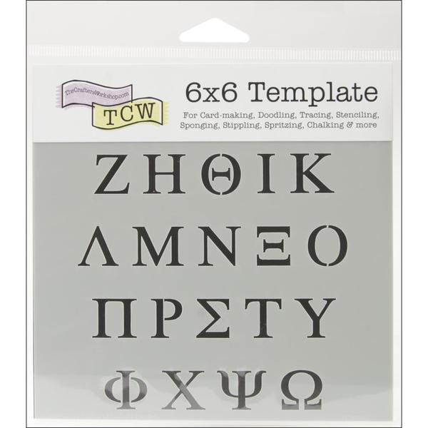 TCW Stencil Greek Letters | Mollies Make And Create NZ