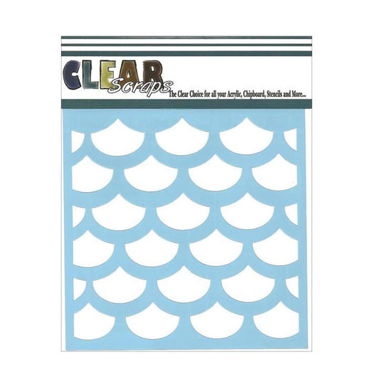 CLEAR SCRAPS Stencil Scales / Mollies New Zealand
