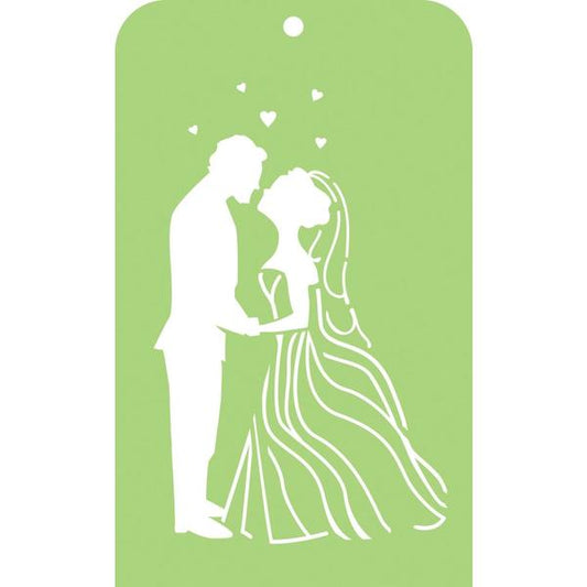 KAISERCRAFT Stencil Bride & Groom / Mollies New Zealand