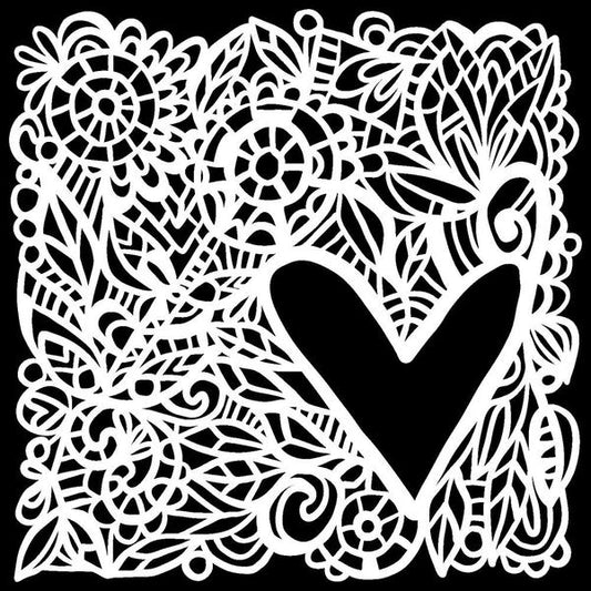 TCW Stencil Love Frame Reverse / Mollies New Zealand