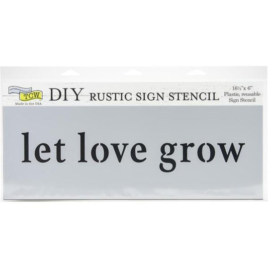 TCW Stencil Let Love Grow | Mollies Make And Create NZ
