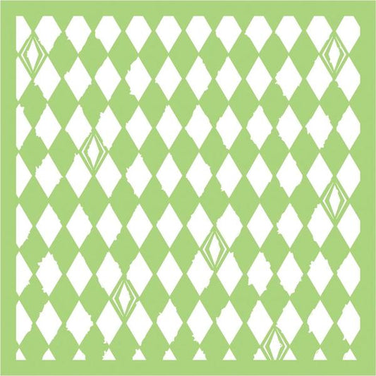 KAISERCRAFT Stencil Distressed Diamonds / Mollies New Zealand
