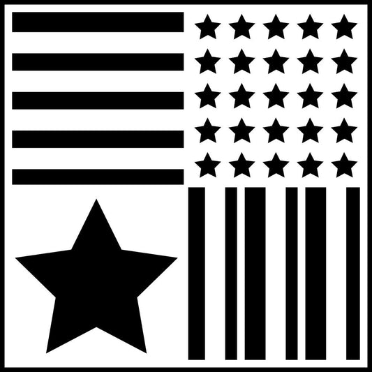 VIVA DECOR Stencil Stars & Stripes / Mollies New Zealand