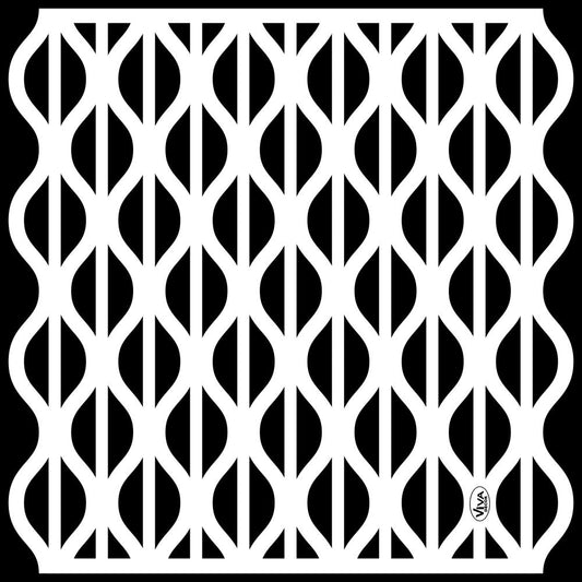 VIVA DECOR Stencil Waves / Mollies New Zealand