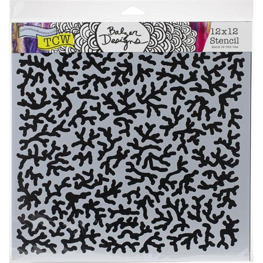 TCW Stencil Dendritic / Mollies New Zealand