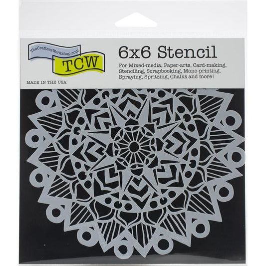 TCW Stencil Striped Mandala / Mollies New Zealand