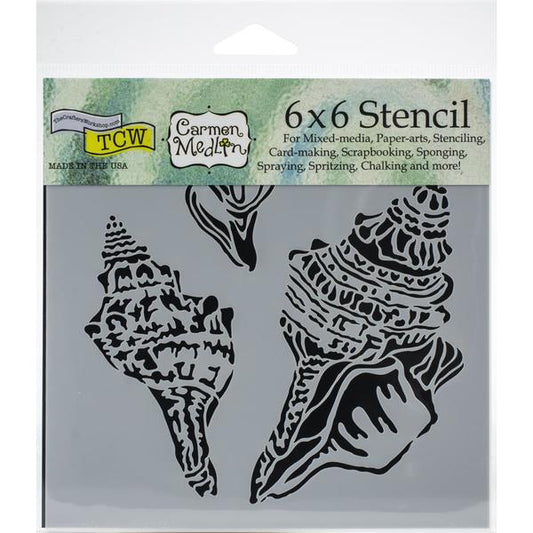 TCW Stencil Conch Shells / Mollies New Zealand